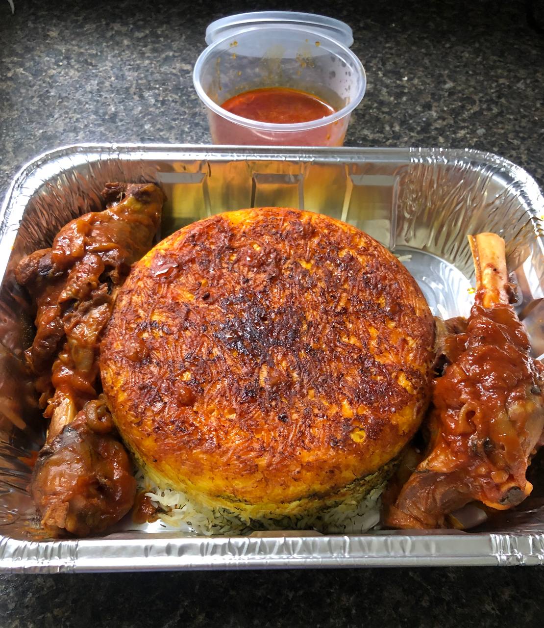 Baghali Polo Ba Mahiche (2 Persons) ---------- باقالی پلو با ماهیچه (پرس دو نفره)